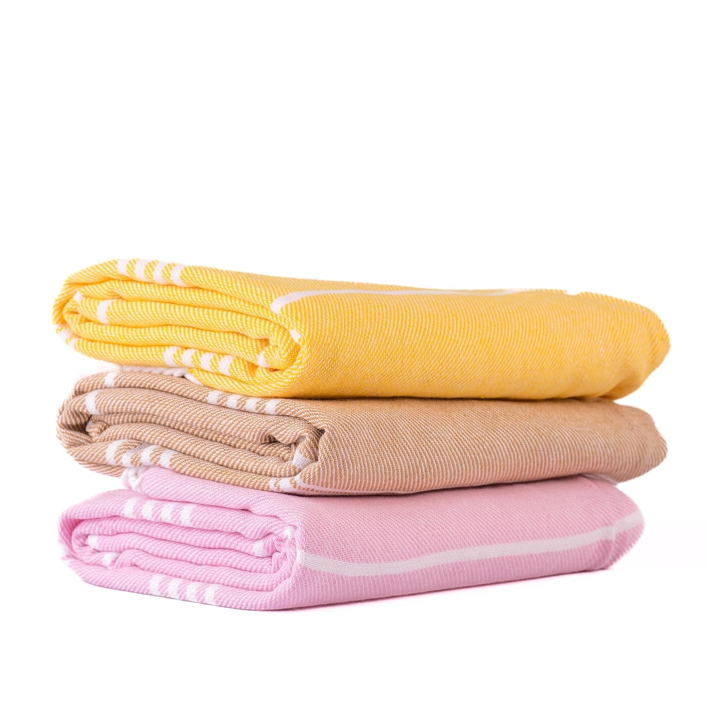 Basic Cotton Bath Towel I Pack of 3 Mixed Colours