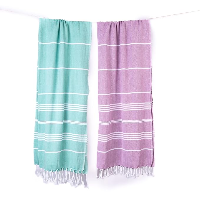 Basic Cotton Bath Towel Pack of 2 Mixed Colours