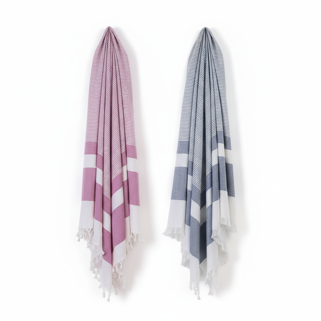 EcoLux Bamboo Bath Towel Pack of 2 Mixed Colours
