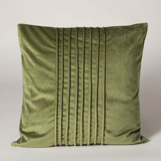 Minimalistic Smooth Velvet Cushion Cover - Green