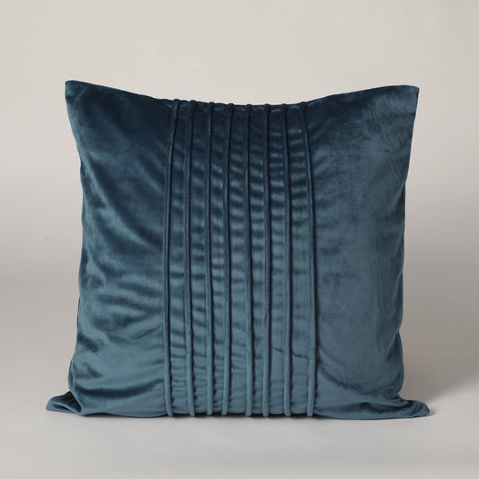 Minimalistic Smooth Velvet Cushion Cover - Teal