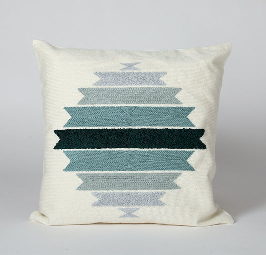 Contemporary  Cushion Covers Embroidered in Stripe Design