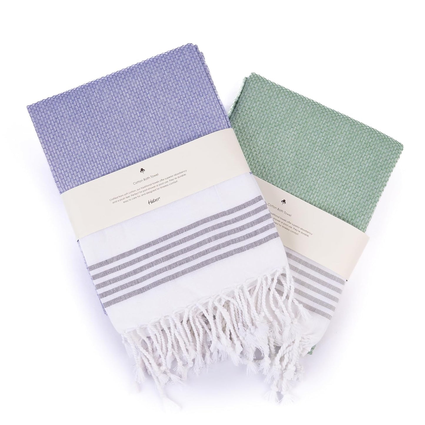 Luna Bath Towel I Pack of 2 Mixed Colours