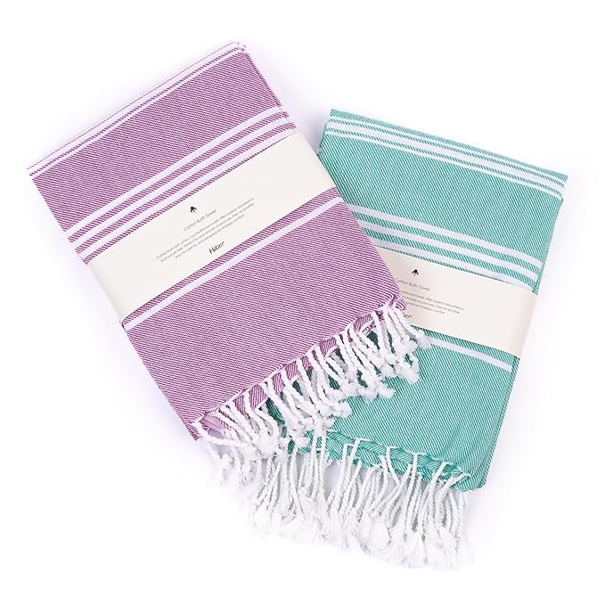 Basic Cotton Bath Towel Pack of 2 Mixed Colours