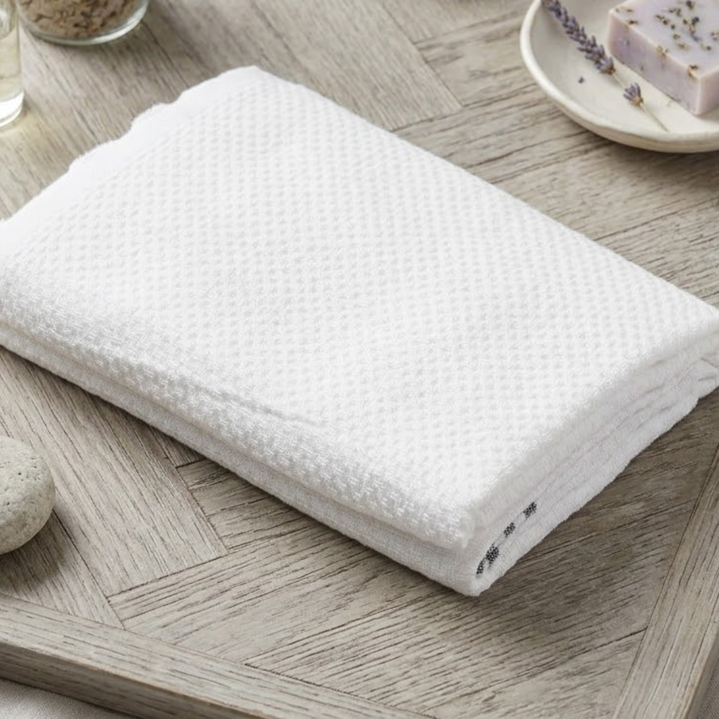 Luna Cotton Towel | Soft Flat Weave | Bath / Beach Towel | Quick-Dry & Ultra-Absorbent
