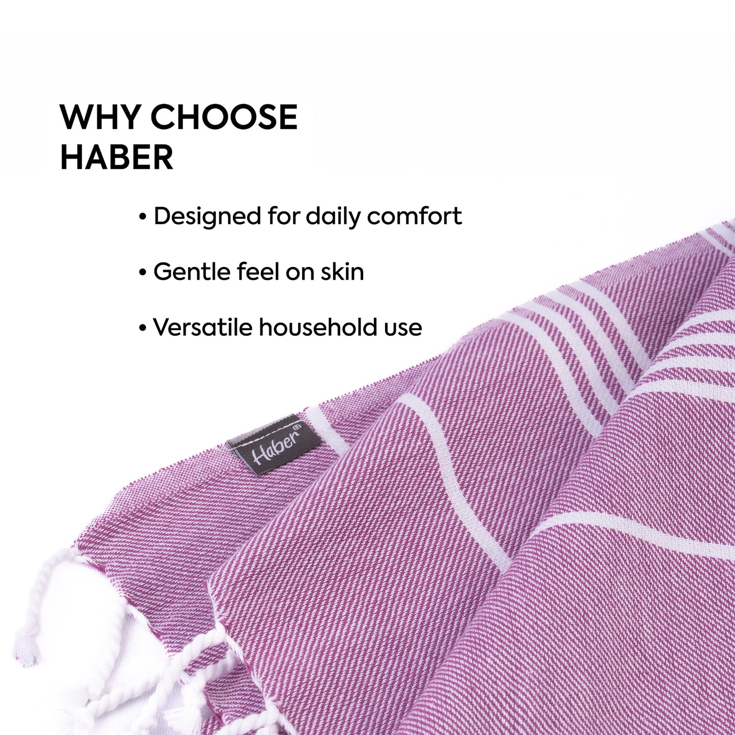 Aura Basic Stripe Cotton Towel (Pack of 2) | Soft Flat Weave | Bath/Hand/Face/Hair Towel | Quick-Dry & Ultra-Absorbent
