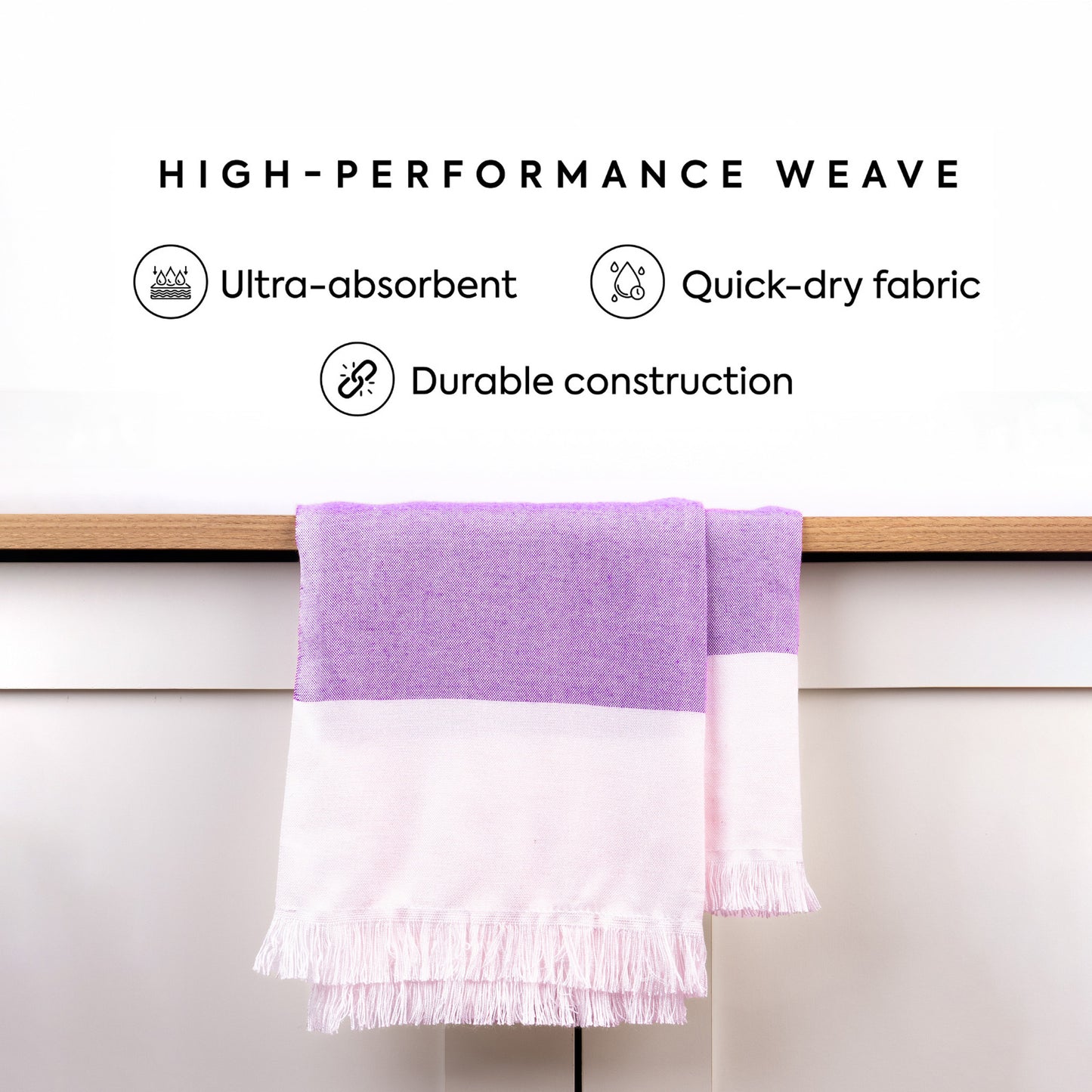 EcoLux Bamboo Towel | Ultra-Soft Satin Weave | Bath towel/ Beach Towel | Quick-Dry, Eco-Friendly & Sand-Resistant