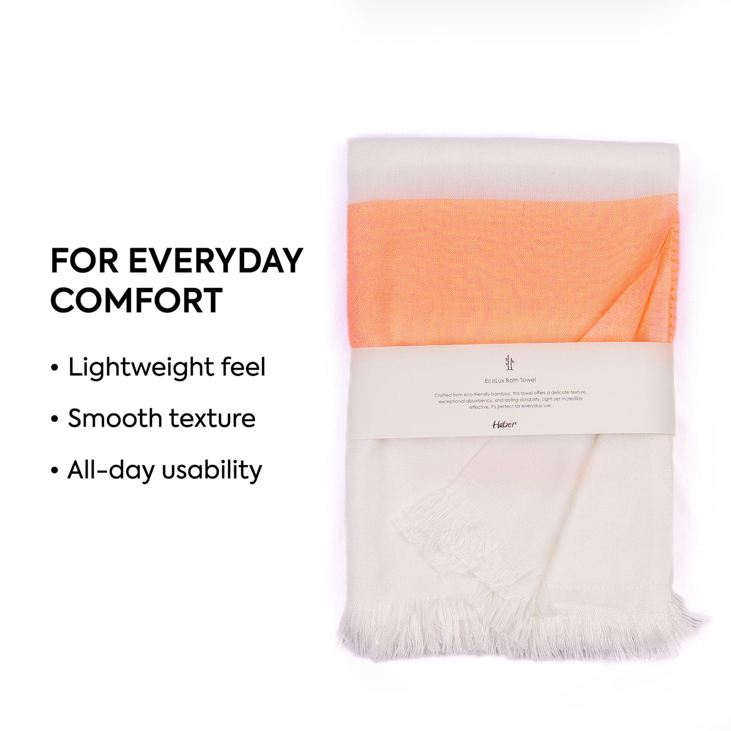 EcoLux Bamboo Towel | Ultra-Soft Satin Weave | Bath towel/ Beach Towel | Quick-Dry, Eco-Friendly & Sand-Resistant