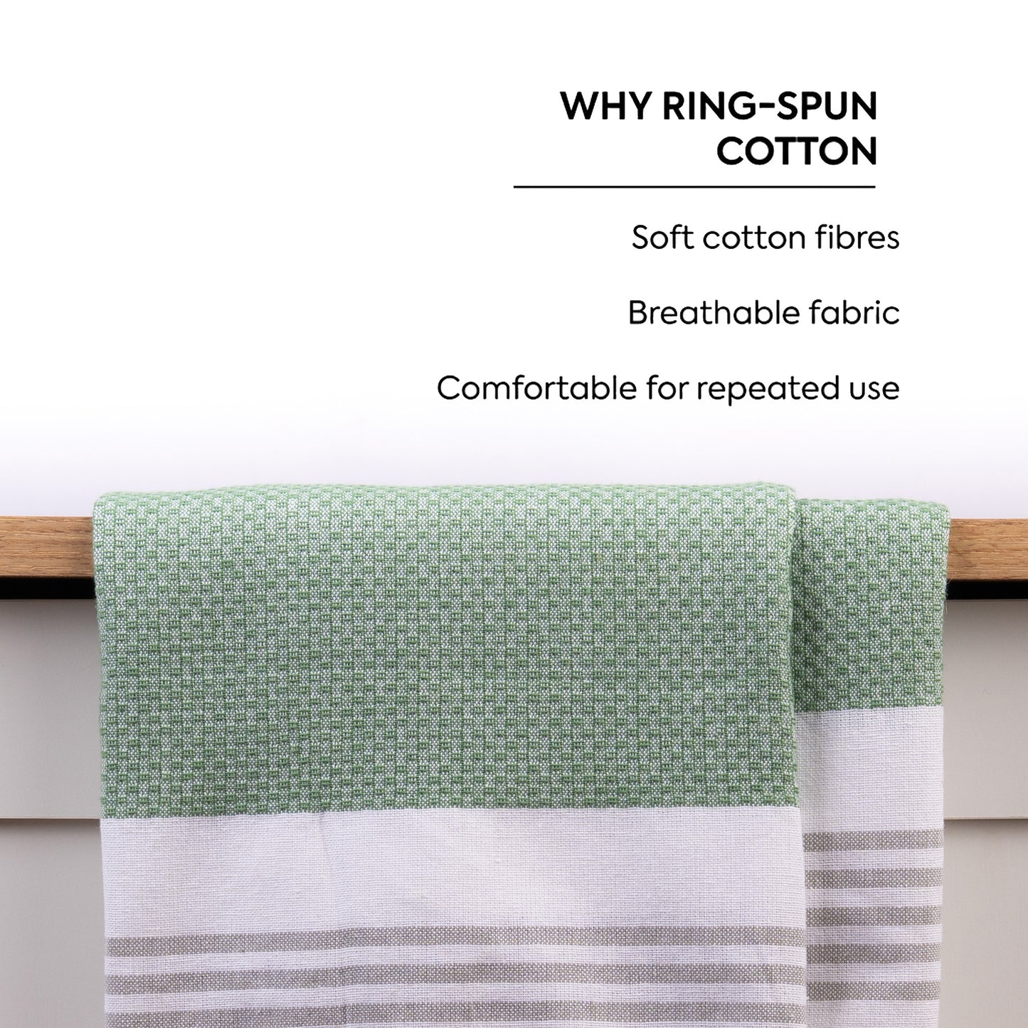 Luna Cotton Towel | Soft Flat Weave | Bath / Beach Towel | Quick-Dry & Ultra-Absorbent