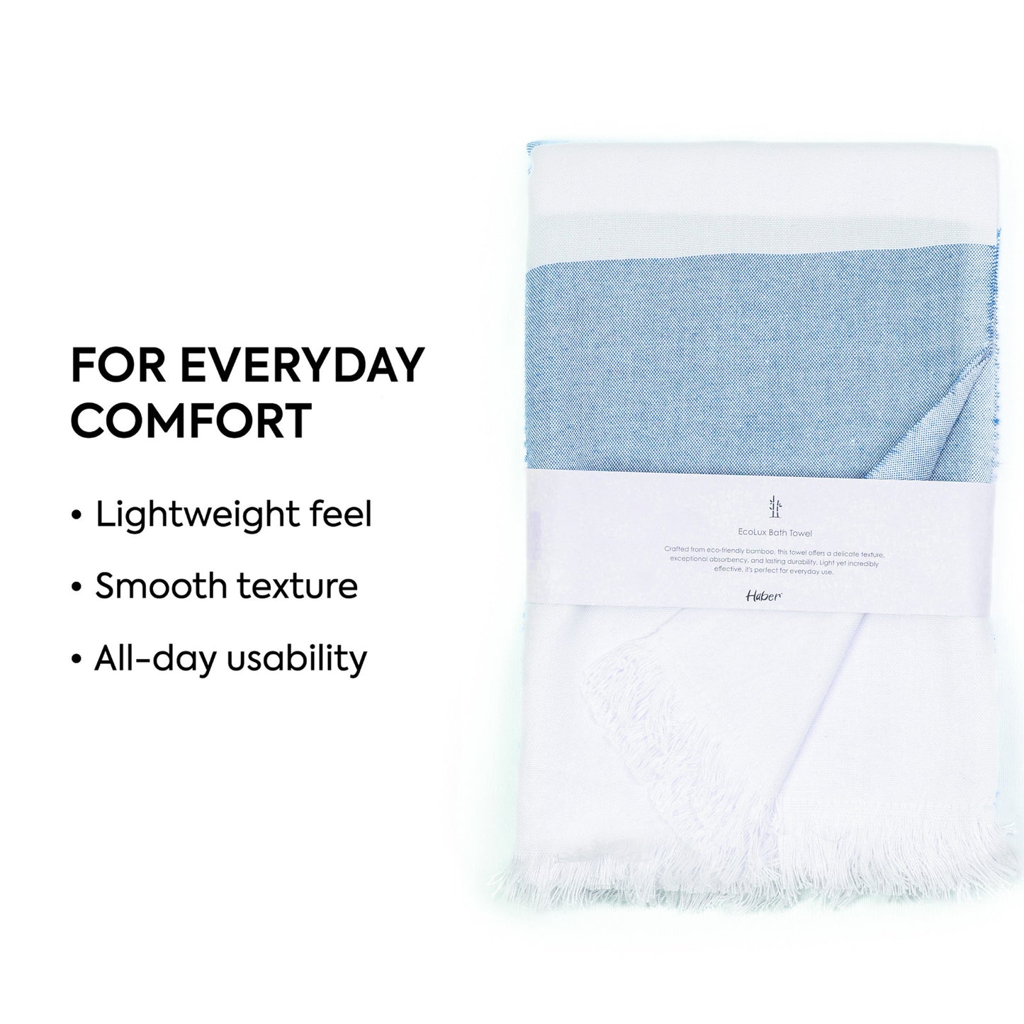 EcoLux Bamboo Towel (Pack of 2) | Ultra-Soft Satin Weave | Bath towel/ Beach Towel | Quick-Dry, Eco-Friendly & Sand-Resistant | Mixed Colors