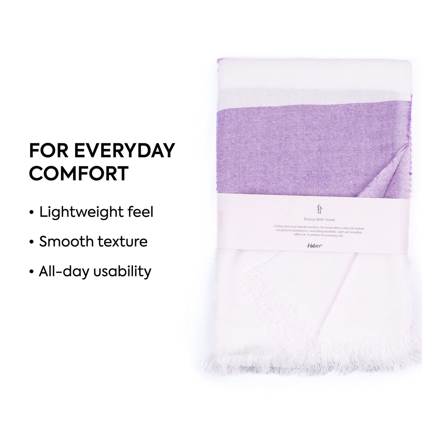 EcoLux Bamboo Towel | Ultra-Soft Satin Weave | Bath towel/ Beach Towel | Quick-Dry, Eco-Friendly & Sand-Resistant