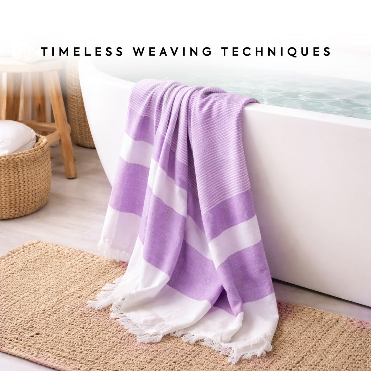 EcoLux Bamboo Towel | Ultra-Soft Satin Weave | Bath towel/ Beach Towel | Quick-Dry, Eco-Friendly & Sand-Resistant