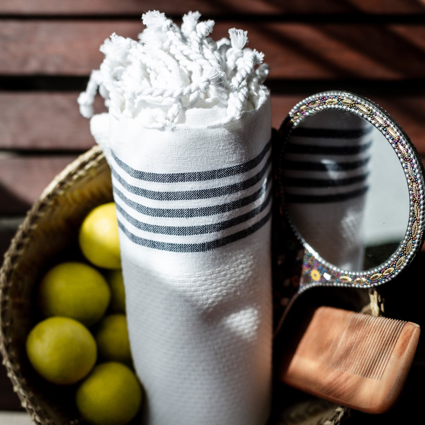 Luna Cotton Towel | Soft Flat Weave | Bath / Beach Towel | Quick-Dry & Ultra-Absorbent