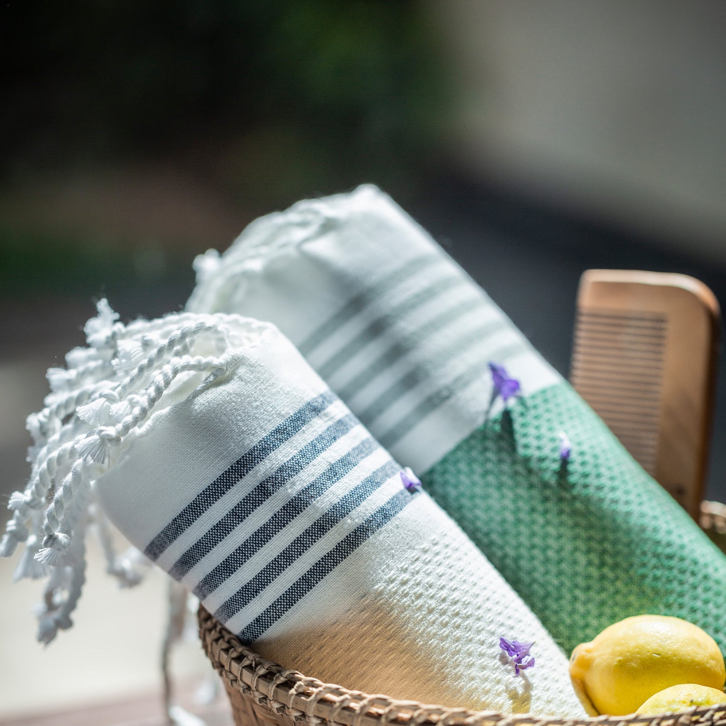 Luna Cotton Towel | Soft Flat Weave | Bath / Beach Towel | Quick-Dry & Ultra-Absorbent