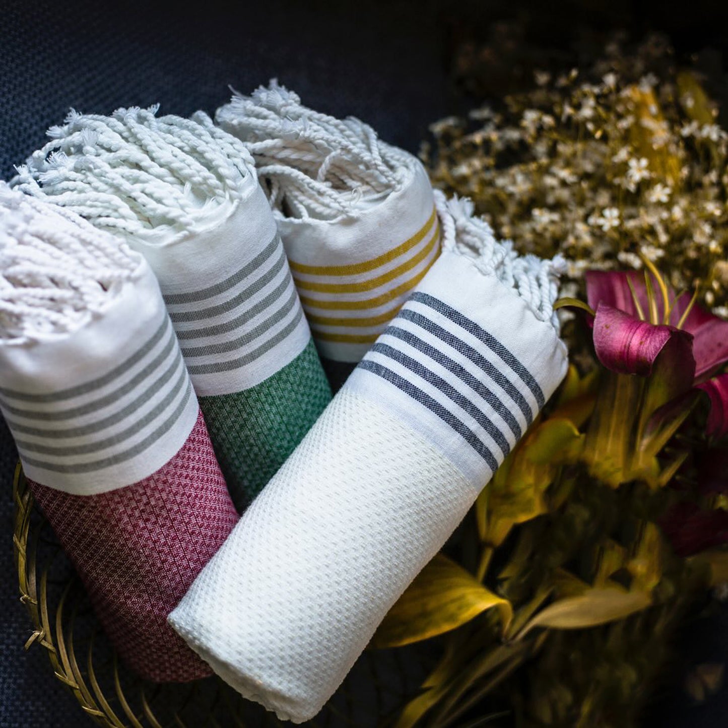 Luna Cotton Towel | Soft Flat Weave | Bath / Beach Towel | Quick-Dry & Ultra-Absorbent