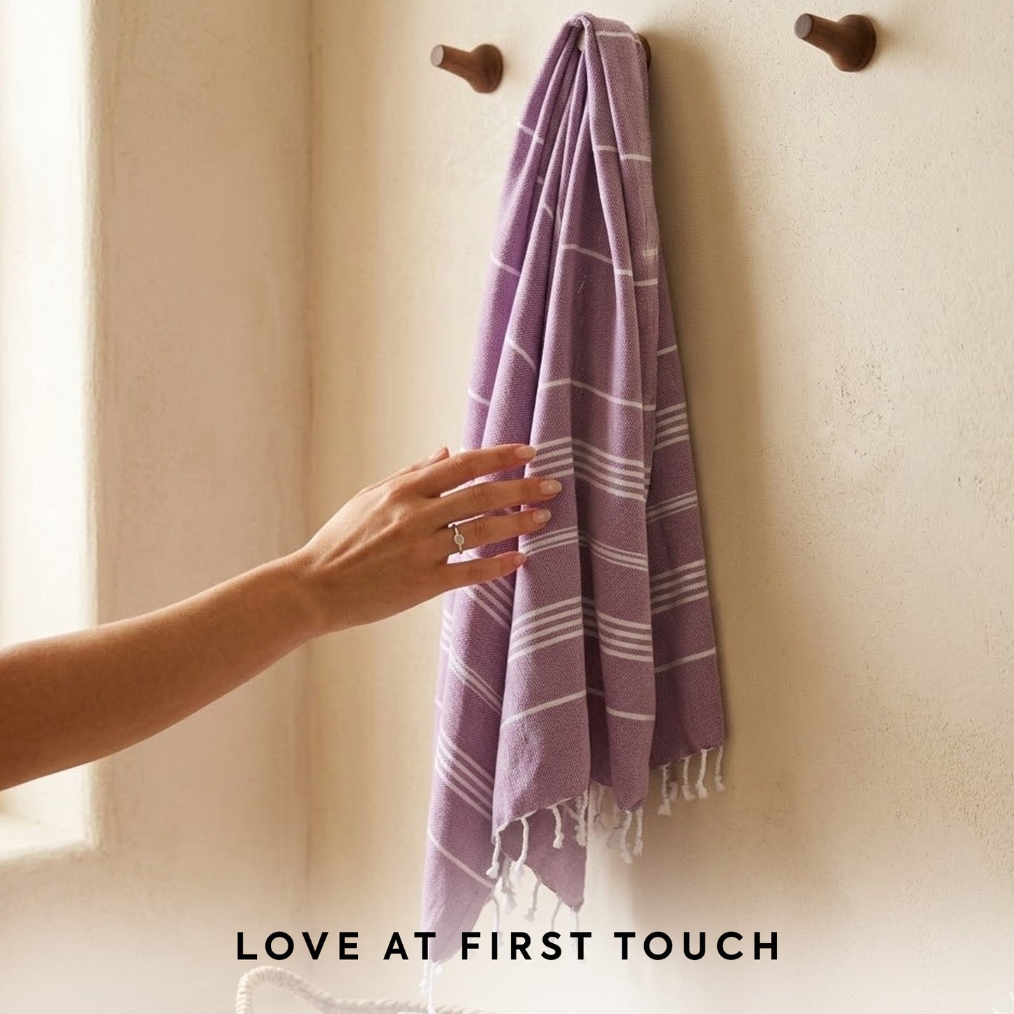 Aura Basic Stripe Cotton Towel (Pack of 2) | Soft Flat Weave | Bath/Hand/Face/Hair Towel | Quick-Dry & Ultra-Absorbent