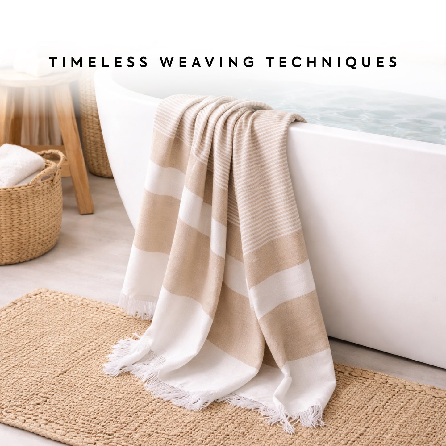 EcoLux Bamboo Towel | Ultra-Soft Satin Weave | Bath towel/ Beach Towel | Quick-Dry, Eco-Friendly & Sand-Resistant