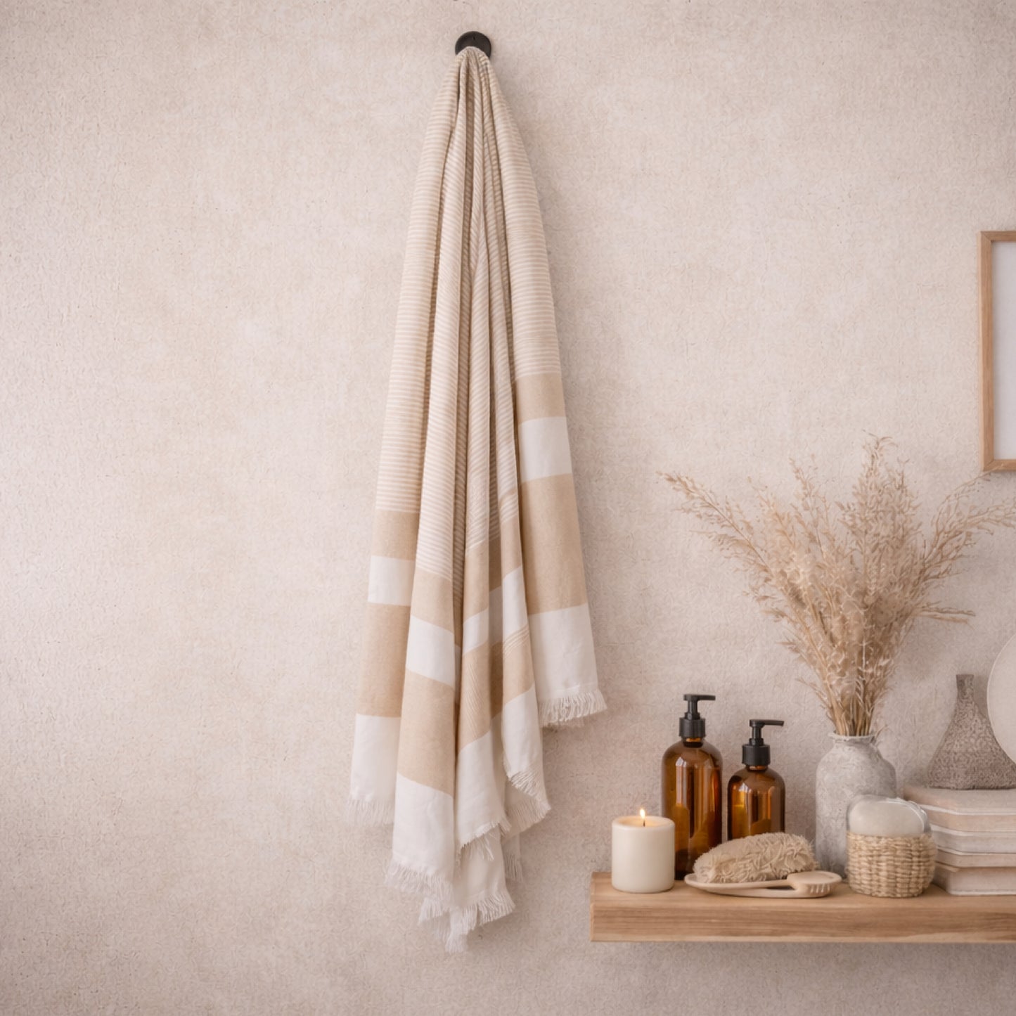 EcoLux Bamboo Towel | Ultra-Soft Satin Weave | Bath towel/ Beach Towel | Quick-Dry, Eco-Friendly & Sand-Resistant