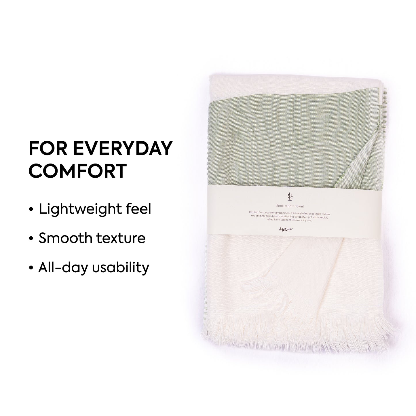 EcoLux Bamboo Towel | Ultra-Soft Satin Weave | Bath towel/ Beach Towel | Quick-Dry, Eco-Friendly & Sand-Resistant