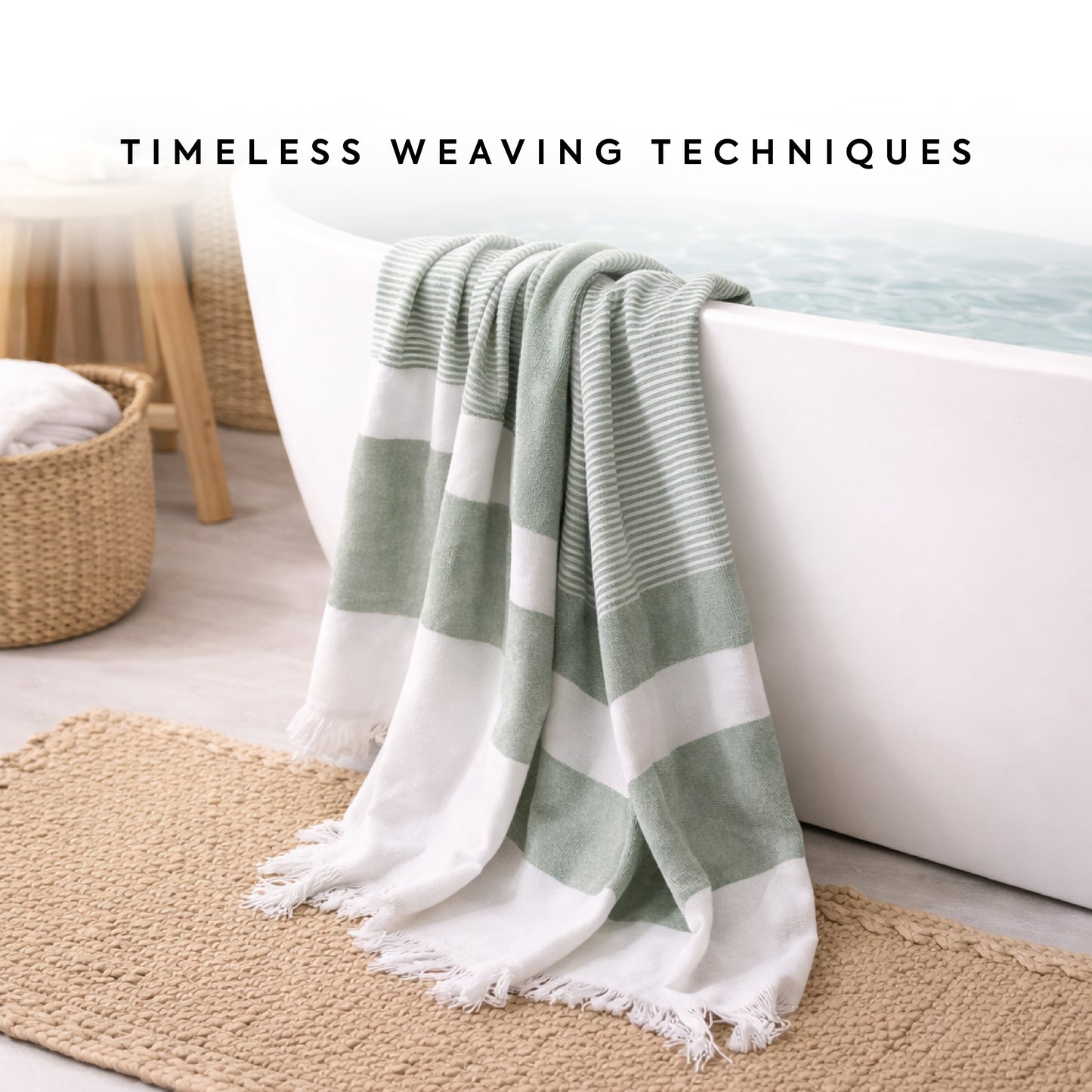 EcoLux Bamboo Towel | Ultra-Soft Satin Weave | Bath towel/ Beach Towel | Quick-Dry, Eco-Friendly & Sand-Resistant