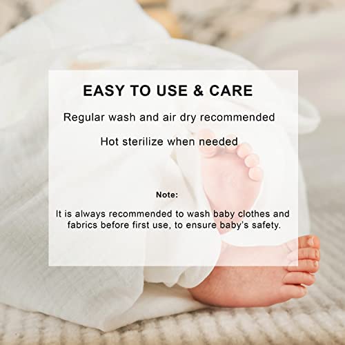 Haber Muslin Cotton Kids Bath Towel (Pack of 5) | Ultra-Soft & Quick-Dry