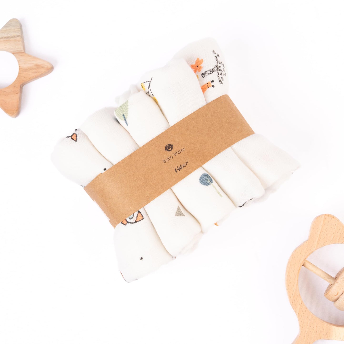 Haber Muslin Cotton Kids Bath Towel (Pack of 5) | Ultra-Soft & Quick-Dry