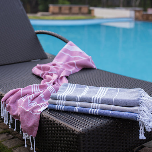 Basic Stripe Bath Towel