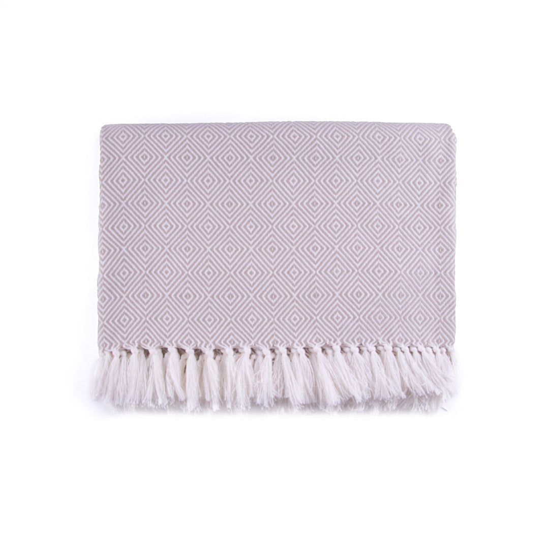 Woven Cotton Blankets - All Season - Diamond