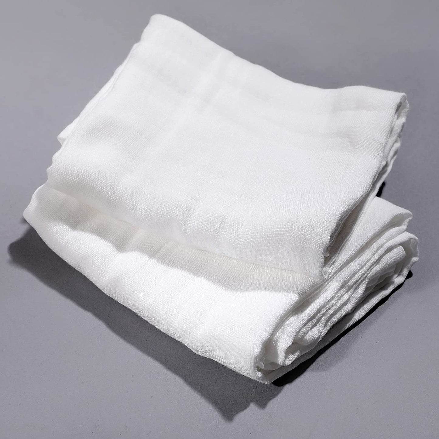 Shuddh -  Organic Cotton Muslin Baby Towels | White, Pack of 2