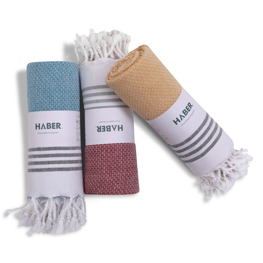 New Active Feel Bath Towel I Set of 3 Mixed Colours